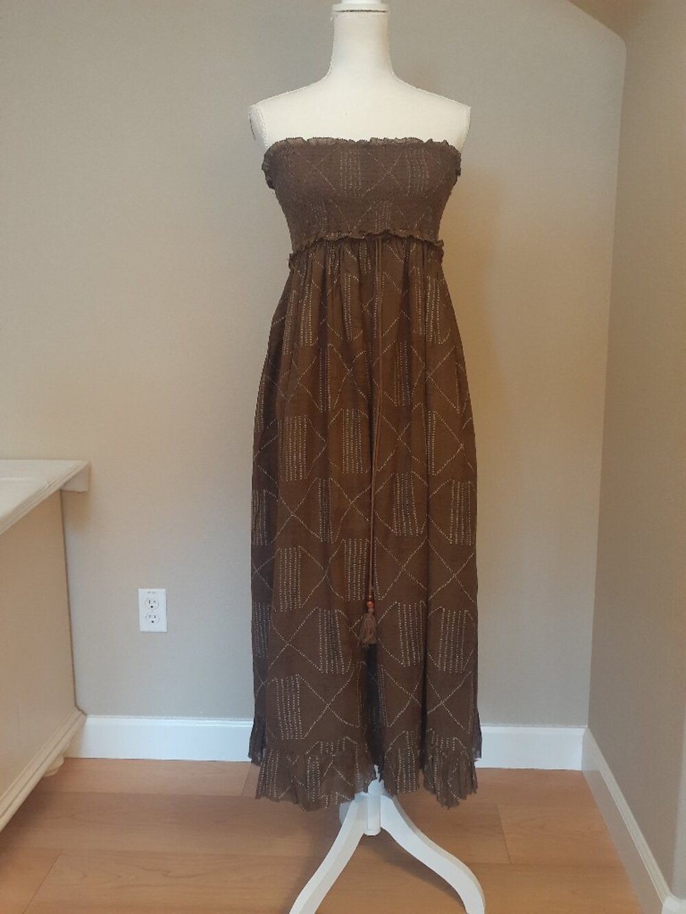 Denim & Supply Ralph Lauren  Cotton Strapless Maxi Dress